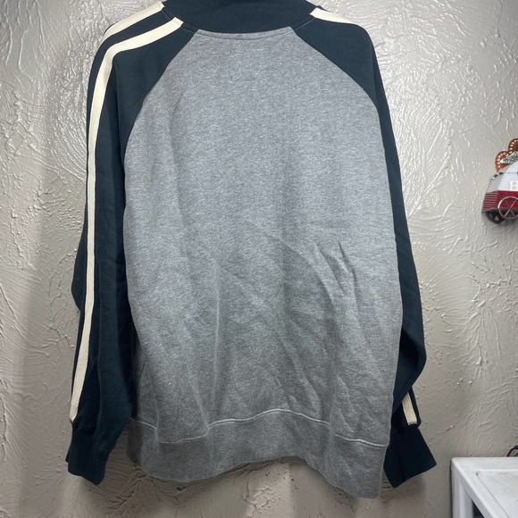 J America Gray Black Full Fleece Lined Pittsburgh Penguins Sweatshirt Mens Large - Picture 4 of 5